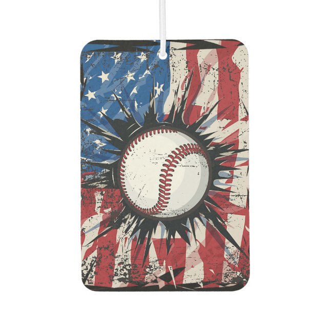 American Baseball Car Air Freshener (Front)
