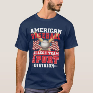 American Baseball College Team Sport Division T-Shirt
