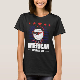 American Baseball Dad Father's Day Baseball For Me T-Shirt