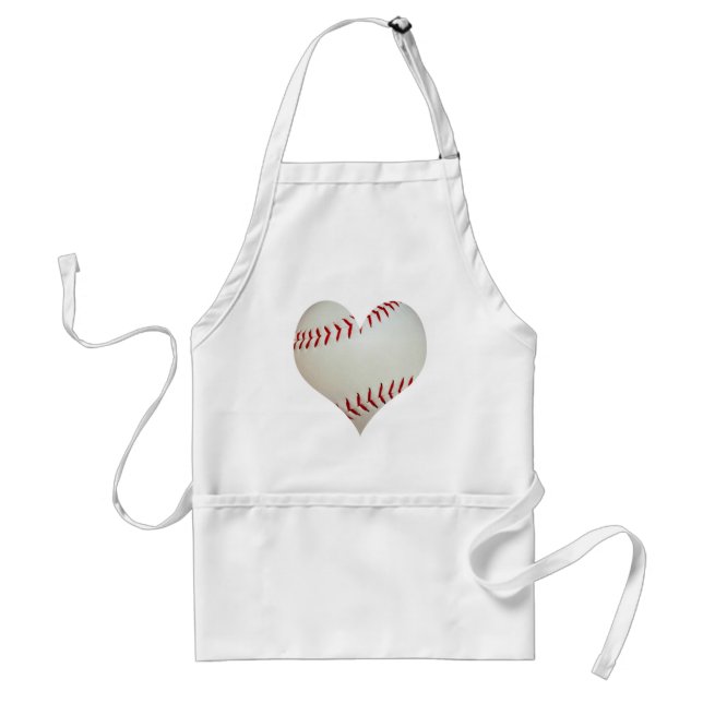 American Baseball In A Heart Shape Standard Apron (Front)