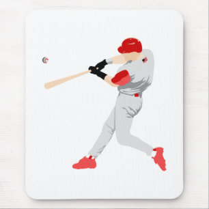 American Baseball Player Mouse Pad