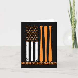 American Baseball Sports Multiple Sclerosis Awaren Card