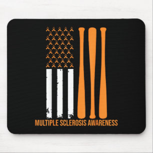 American Baseball Sports Multiple Sclerosis Awaren Mouse Pad