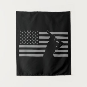 American Baseball USA Flag Baseball Tapestry