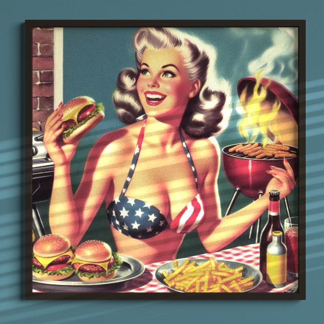 American BBQ Pin-up Poster (Creator Uploaded)