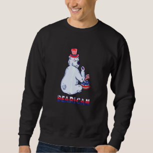 American Bear Cakes Usa Patriotic American Flag 4t Sweatshirt