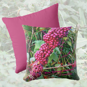 American Beautyberry at Bok Tower Gardens Florida Outdoor Cushion