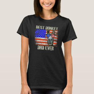 American Best Donkey Dad Ever Father's Day T-Shirt