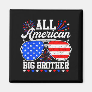 American big brother 4th of july family matching magnet