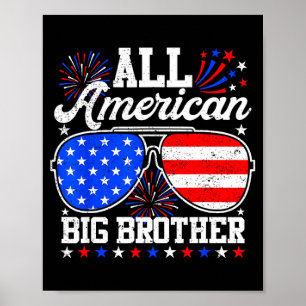 American big brother 4th of july family matching poster