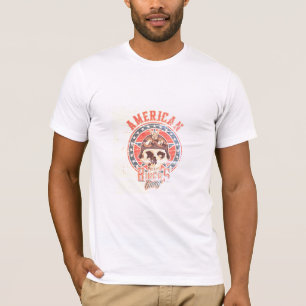 American Biker Gang Retro Skull Tee