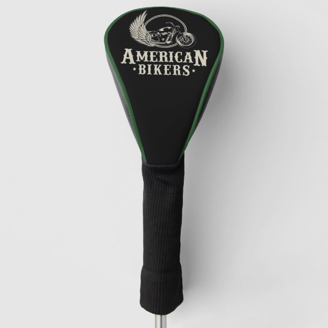 American Bikers Golf Head Cover (Front)
