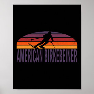 American Birkebeiner Trail Cross Country Ski Wisco Poster