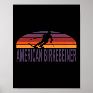 American Birkebeiner Trail Cross Country Ski Wisco Poster
