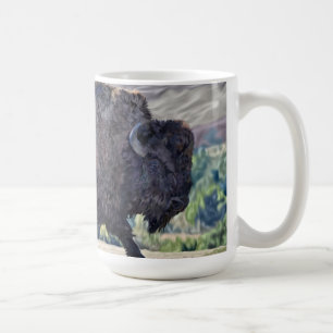 American Bison Grassland Western Wildlife Coffee Mug