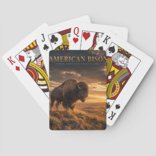 American Bison Great Plains ANIMALS Playing Cards