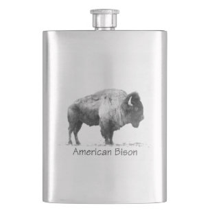 American Bison Hip Flask