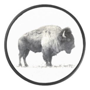 American Bison Hockey Puck