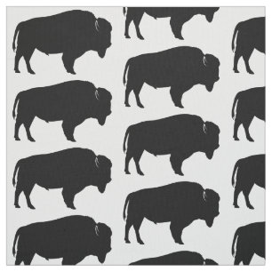 American Bison in Silhouette! Fabric