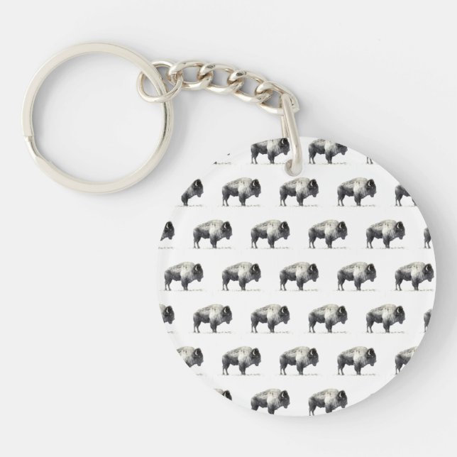 American Bison Key Ring (Front)