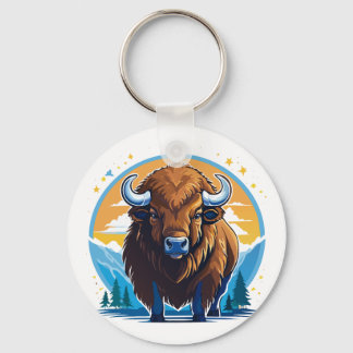 american bison key ring