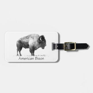 American Bison Luggage Tag