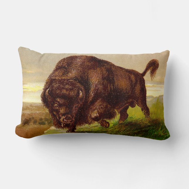 American Bison Lumbar Cushion (Front)
