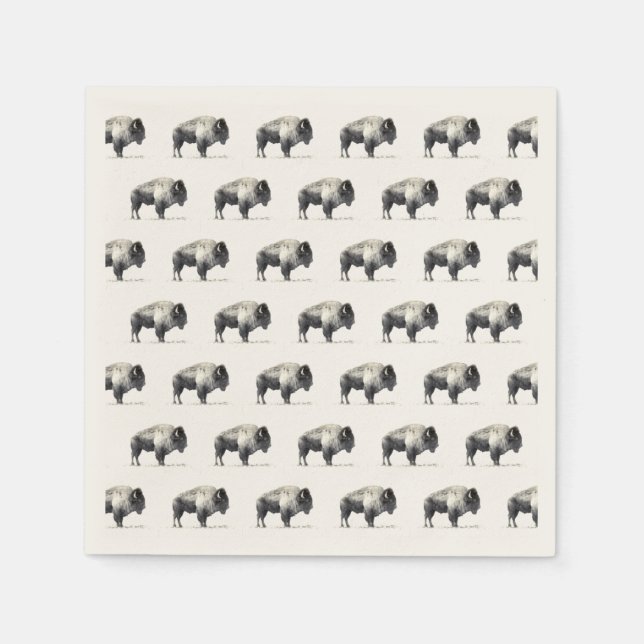 American Bison Napkin (Front)