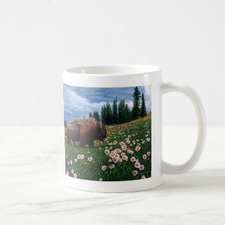 American Bison - "No Time For Flowers" Coffee Mug