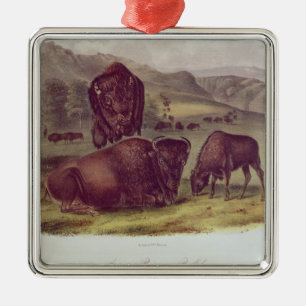 American Bison or Buffalo Metal Ornament