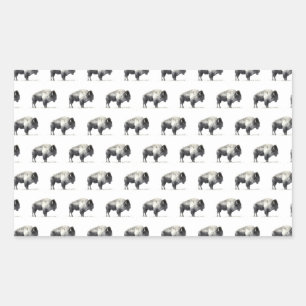 American Bison Rectangular Sticker