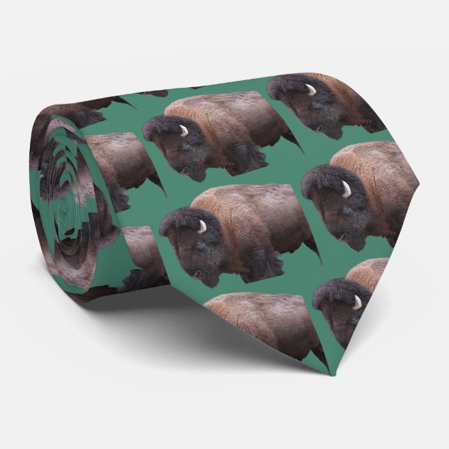 American bison tie (Rolled)