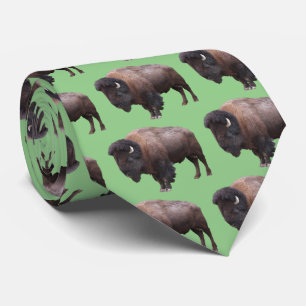 American bison tie