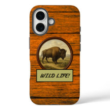 American Bison Wood Grain Case-Mate iPhone Case
