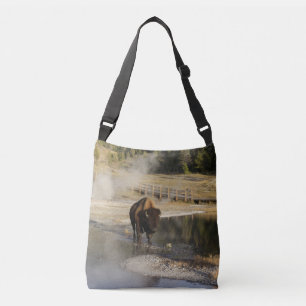 American Bison Yellowstone Wildlife Photography Crossbody Bag