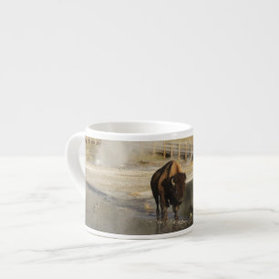 American Bison Yellowstone Wildlife Photography Espresso Cup