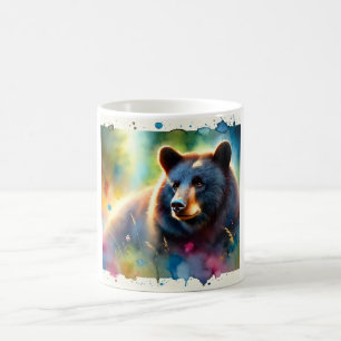 American black bear 010924AREF102 - Watercolor Coffee Mug