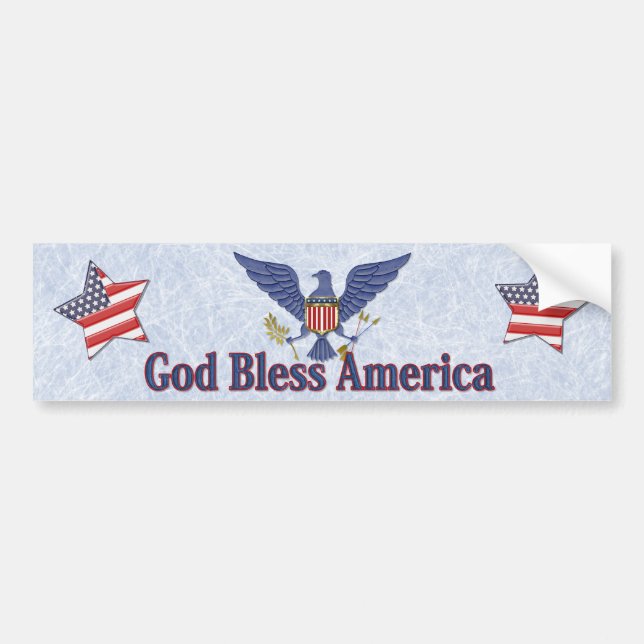 American Blue Eagle Bumper Sticker (Front)