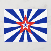 American Blue Starburst Patriotic Party