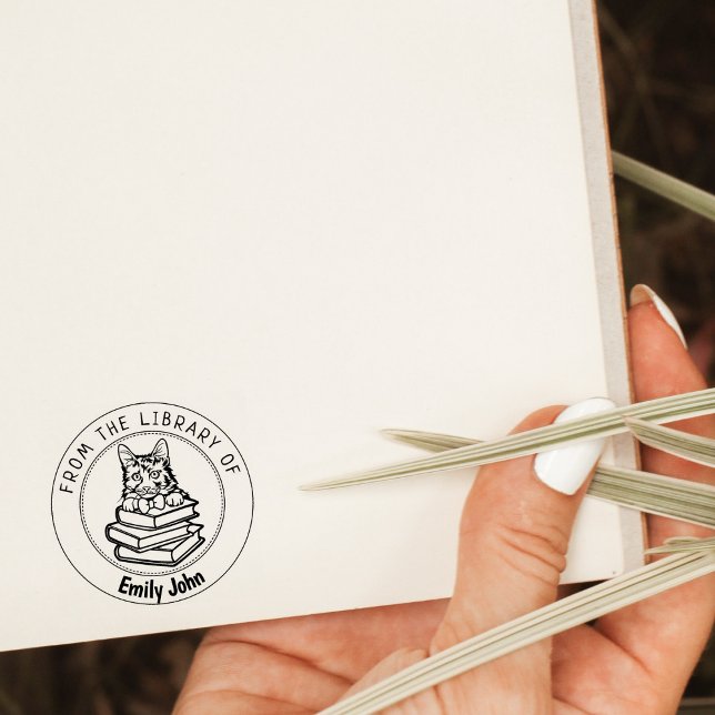 American Bobtail Cat, Book From the Library Of   Rubber Stamp (Creator Uploaded)