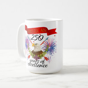 American Bold Eagle Patriotioc Anniversary USA Coffee Mug