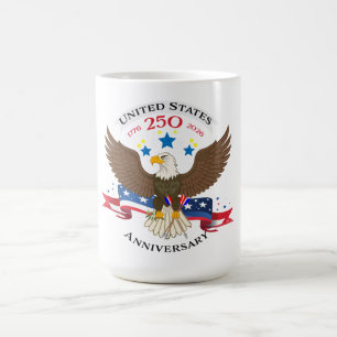 American Bold Eagle Patriotioc Anniversary USA Coffee Mug