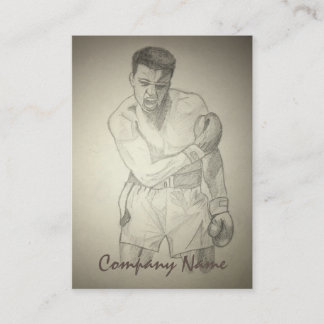 American Boxer Art Sketch Business Card
