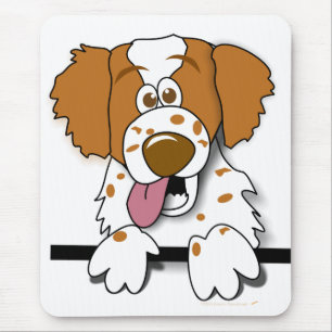 American Brittany Spaniel Cute Cartoon Dog Mouse Pad
