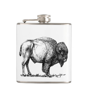 American Buffalo Bison Hip Flask
