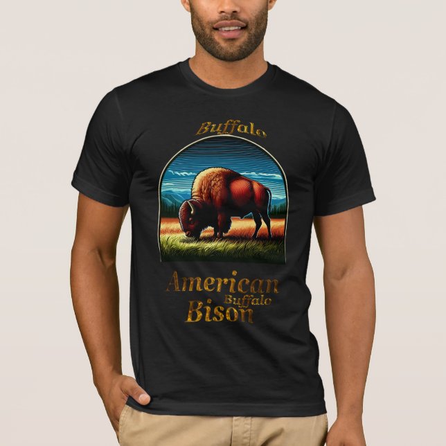 American Buffalo Bison T-Shirt (Front)