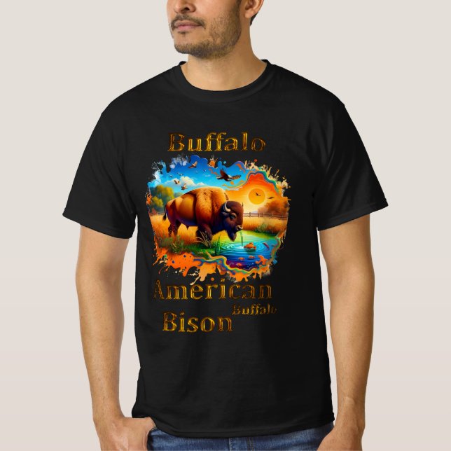 American Buffalo Bison T-Shirt (Front)