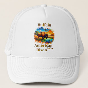 American Buffalo Bison Trucker Hat
