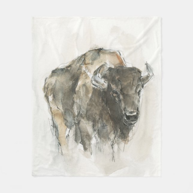American Buffalo I Fleece Blanket (Front)