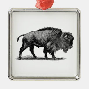 American Buffalo Metal Ornament